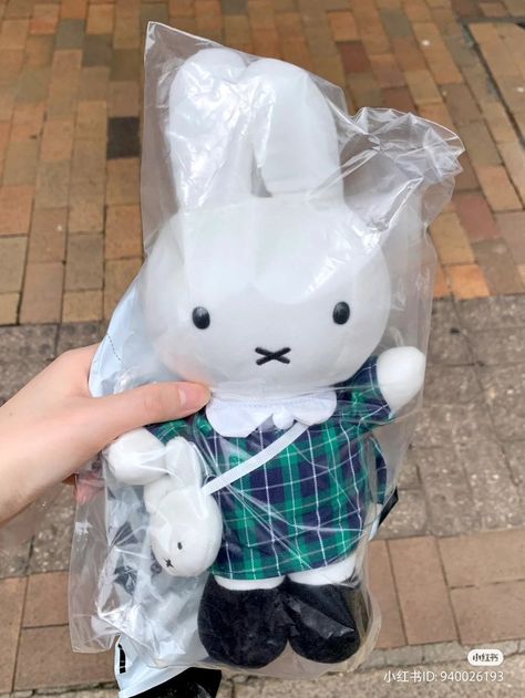 Miffy Korean Aesthetic, Miffy Girl Aesthetic, Miffy Plushie Aesthetic, Miffy Figures, Miffy Plush Keychain, Prom Eye Makeup, Kitty Drawing, Hello Kitty Drawing, Sonny Angel