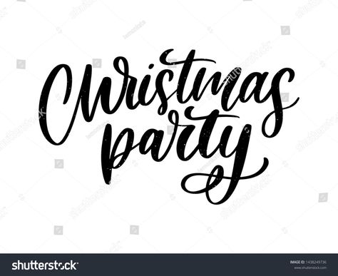 Christmas party poster template. Hand written lettering, sparkling typography slogan #Ad , #affiliate, #template#Hand#poster#Christmas Hand Poster, Christmas Party Poster, Poster Christmas, Handwritten Letters, Party Poster, Hand Written, Photo Craft, Poster Template, Handwriting