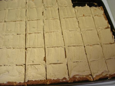 Lunch Room Peanut Butter Bars, Lunch Lady Peanut Butter Bars, Pb Bars, Peanut Butter Bar, Yummy Bars, Homemade Bars, Peanut Butter Sheet Cake, Peanut Butter Squares, Peanut Butter Bars Recipe