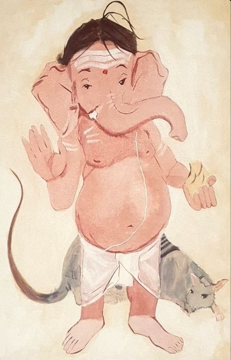 Ganesh Painting, Bal Ganesh, Ganesh Art, Ganesha Art, Code Art, Online Painting, Canvas Board, Paintings For Sale, Ganesha