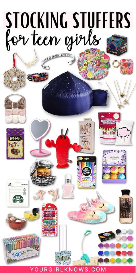 There's no need to stress over what to put in your teen girl's stocking this year. We've gathered together 32 of the cutest and most trendy stocking stuffers for teen girls that she is sure to adore! From beauty products to fashion accessories, we've got you covered. So take a look and get started on filling up her stocking with some amazing gifts! Stocking Stuffers For Teens Girls Ideas, Stalking Stuffers For Teenagers, Stocking Stuffer Ideas For Teenagers, Stocking Stuffers For Teenage Girl, Teen Stocking Stuffer Ideas, Stocking Fillers For Teenagers, What To Get For Christmas, 2022 Christmas Gift Ideas, Stoking Stuffers