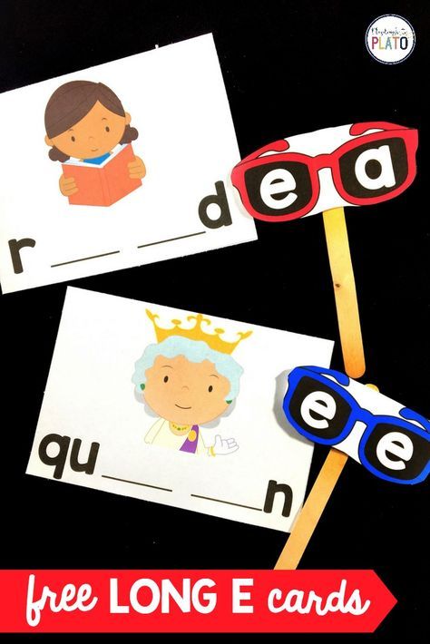 Long E Sound, Vowels Kindergarten, Vowel Teams Activities, Long Vowels Activities, Jolly Phonics Activities, Playdough To Plato, Fun Sunglasses, Vowel Activities, Human Psychology