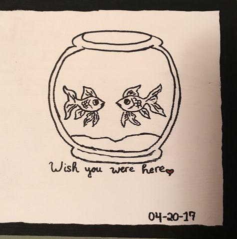 Two lost souls swimming in a fish bowl... Tattoos For Lost Souls, Fishbowl Tattoo Minimal, Two Lost Souls Tattoo, 2 Lost Souls Swimming In A Fish Bowl Tattoo, Fish Tank Tattoo, Goldfish Bowl Tattoo, Fish Bowl Tattoo, Wish You Were Here Tattoo Fish Bowl, 2 Lost Souls Swimming In A Fish Bowl