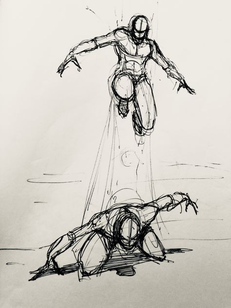 ‪#animation #sketch #dynamic #poses #leap #sketchbook #gesture #mikephillipsart #pose #keyframes 199/365 #pose #landing #artist ‬ Landing Reference Pose, Action Sketch Poses, How To Draw Action Poses, Landing Pose Reference Drawing, Leaping Pose Reference, Combat Pose Reference Drawing, Dynamic Action Poses Reference Drawing, Wild Poses Reference, Dynamic Battle Poses