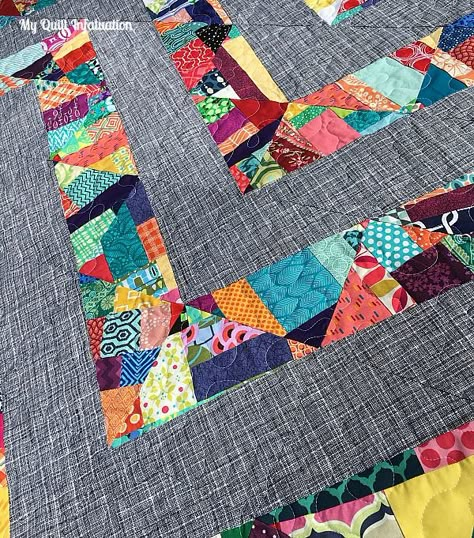 My Quilt Infatuation: Distortion and NTT Scrap Quilt Borders, Scrappy Borders On Quilts, Crumb Quilting Ideas, Scrappy Quilt Borders Ideas, Crumb Quilts Ideas, Crumb Blocks, Crumb Quilting, Crumb Quilts, Improv Quilt