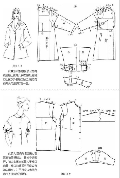 Drop Shoulder Pattern, Sewing Form, Mens Sewing Patterns, Japanese Sewing Patterns, Sewing Clothes Women, Japanese Sewing, Barbie Clothes Patterns, Jacket Pattern Sewing, Clothing Patterns Free