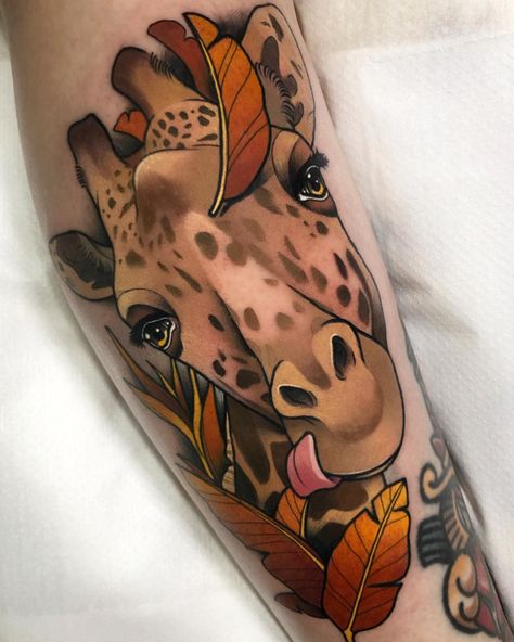 Steve Butcher Tattoo, Giraffe Tattoo, Pocket Watch Tattoos, Hyper Realistic Tattoo, Giraffe Head, Movie Tattoos, Deer Tattoo, Marvel Tattoos, Bear Tattoos