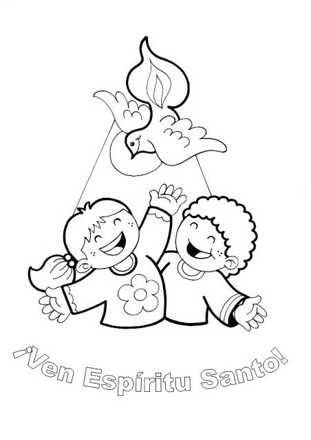 El Rincón de las Melli: ¡Ven Espíritu Santo! Kids Church Lessons, Children's Church Crafts, Bible Activities For Kids, Catholic Education, Bible Doodling, Sunday School Crafts For Kids, Kid Coloring Page, Crochet Disney, Church Activities