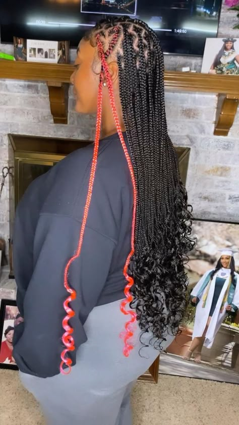 Braid Heart, Black Kids Braids Hairstyles, Weave Hairstyles Braided, Cute Box Braids, Big Box Braids Hairstyles, Colored Braids, Cute Braided Hairstyles, Braids Hairstyles Pictures, Braided Cornrow Hairstyles