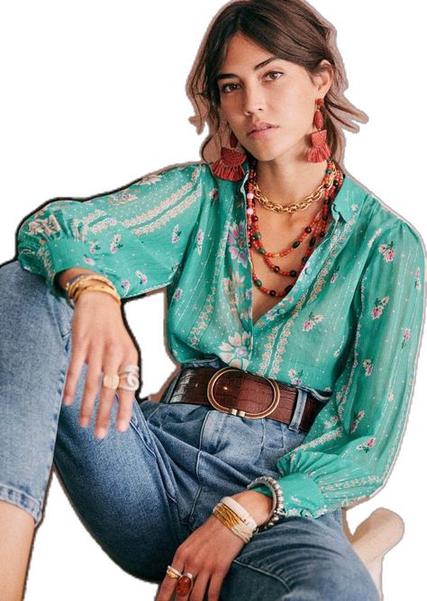 Look Boho Chic, Mode Hippie, Boho Style Outfits, Mode Boho, Mode Inspiration, Outfits Casuales, Parisian Style, Boho Outfits, Boho Style