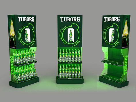 Tuborg Beer FSU Beer Exhibition, Tuborg Beer, Beer Display, Craft Beer Packaging, Store Display Design, Pos Design, Pernod Ricard, Retail Space Design, Beer Store