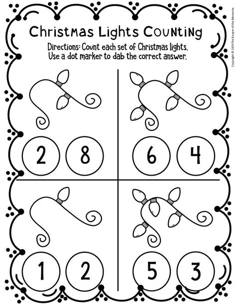 Counting Christmas Preschool Worksheets 1 Christmas Preschool Worksheets, Preschool Christmas Worksheets, Christmas Worksheets Kindergarten, December Preschool, Learning Room, Seasons Preschool, Preschool Number Worksheets, Preschool Activities Printable, Preschool Christmas Activities