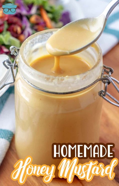 Homemade Honey Mustard Sauce, Homemade Dressings, Honey Mustard Recipes, Homemade Mustard, Homemade Honey Mustard, Once Upon A Chef, Mustard Recipe, Salad Dressing Recipes Homemade, Honey Mustard Dressing