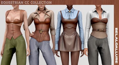 Cc Patreon, Cc Packs, Cowboy Jacket, Clothes Cc, Alpha Cc, Sims 4 Cc Clothes, 4 Characters, Free Sims, The Sims 4 Download