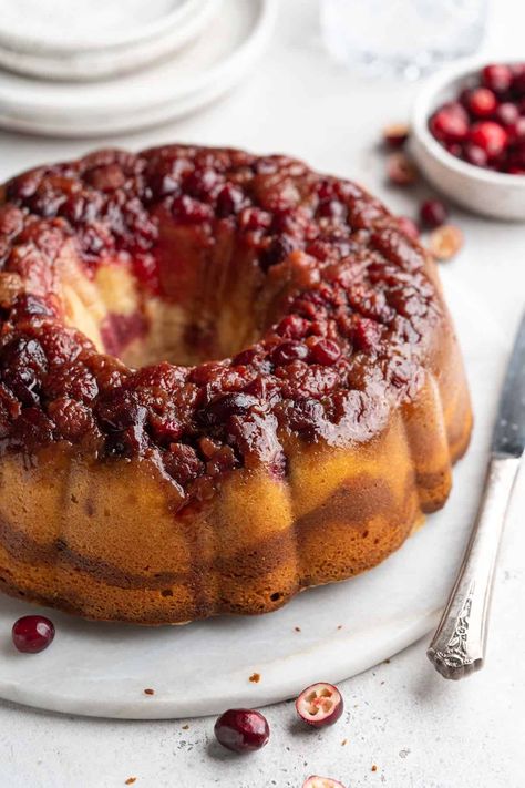 Cranberry Bundt Cake Cranberry Pound Cake, Cranberry Bundt Cake, Buttery Pound Cake, Candy Pie, Fruit Topping, Grandbaby Cakes, Bundt Recipes, Cranberry Cinnamon, Pumpkin Bundt Cake