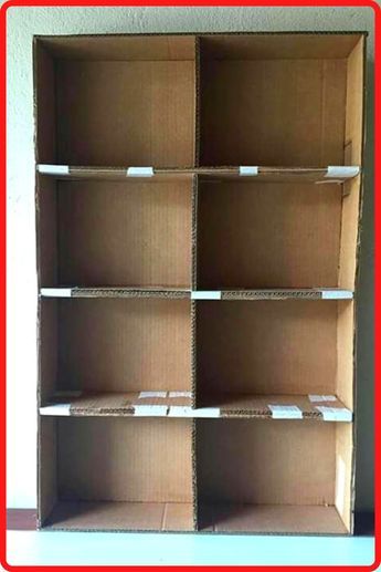 how to make easy cardboard organizer from the old carton box how to recycle carton into Cupboard Organiser Diy Cupboard, Cardboard Box Storage, Cupboard Organiser, Cardboard Organizer, Cardboard Storage, Cardboard Crafts Diy, How To Recycle, Cardboard Box Crafts, Diy Storage Boxes