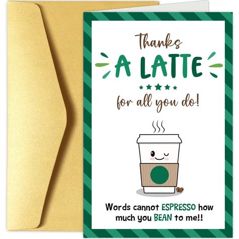 PRICES MAY VARY. This humorous and cute coffee themed punny celebration card is perfect for Boss Day, office birthday, promotion, appreciation, leaving, retirement, and any other occasion. Printed on premium, smooth, heavy card stock. A wonderful and unique gift for men/women to show your gratitude. Card measures 5 x 7 inches when folded. Includes an extra thick envelope in case you want to mail your card. Blank inside for your personal message. You can write down your appreciation to your boss, Boss's Day Cards, Coffee Thank You, Money Puns, Bosses Day Cards, Boss Day, Cleaning Crew, Boss Coffee, Coffee Gifts Card, Bosses Day