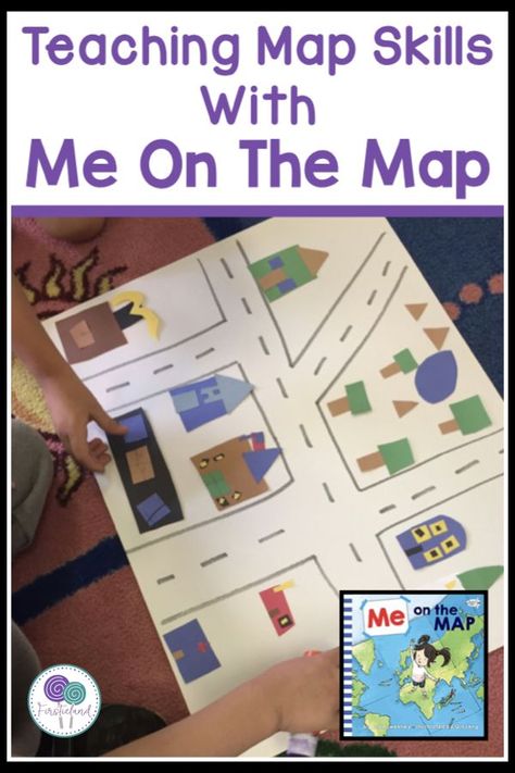 This Me On The Map lesson is perfect for learning about map skills and geography in your elementary classroom. Includes a Me On The Map flip book FREEBIE. #mapskills #meonthemap #maps #firstgrademaps #firstgrade #kindergarten #secondgrade #firstieland Kindergarten Map Activity, Map Activities For Kindergarten, Maps And Globes Kindergarten, Maps For Kindergarten, Map Activities For Preschool, Kindergarten Maps, Maps Kindergarten, Me On The Map Activities, Teaching Social Studies Elementary