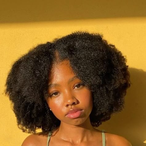 4c Natural Hair Afro, Black Girls With Natural Hair, Black Skin Girl, Afro Ideas, Black Women Afro, Hair 4c, Beautiful Black Hair, Quick Natural Hair Styles, Natural Afro Hairstyles