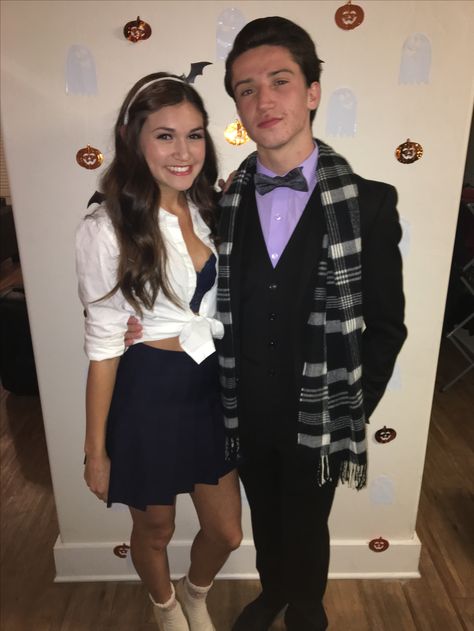 Chuck and Blair costume #halloween #chuckandblair Chuck Bass Costume, Chuck And Blair Costume, Blair Costume, Gossip Girl Halloween Costume, Blair Waldorf And Chuck, Chuck E Blair, Hippie Costume Halloween, Hippie Halloween, Chuck And Blair