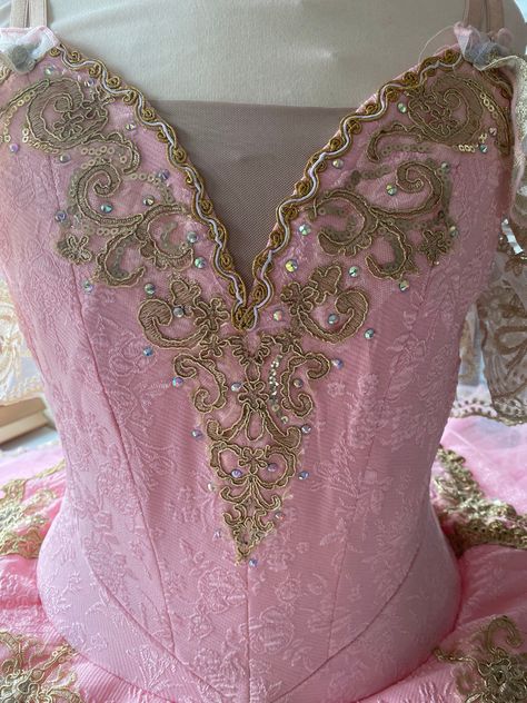 Pink Gold Ballet Tutu a professional tutu ballet Nutcracker costume.Custom Made adult sugar plum tutu or a girls sugar plum fairy costume by BalletThings on Etsy Aurora Ballet, Sugar Plum Fairy Costume, Ballet Nutcracker, Gcse Textiles, Pancake Tutu, Nutcracker Costumes, Ballet Tutus, Gold Tutu, Jazz Dress