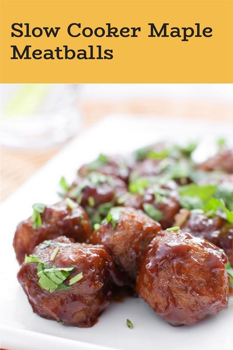 Slow cooker maple meatballs recipe. Apple cider maple meatballs cooked in a slow cooker. #slowcooker #crockpot #dinner #lunch #recipes #meatballs #homemade #easy #yummy Slow Cooker Frozen Meatballs, Thanksgiving Slow Cooker, Slow Cooker Turkey Meatballs, How To Make Meatballs, Crock Pot Meatballs, Slow Cooker Meatballs, How To Cook Meatballs, Frozen Meatballs, Sunday Suppers