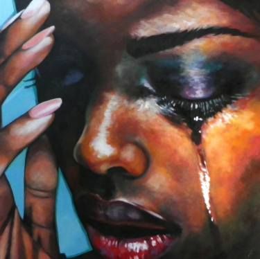 Thomas Saliot, Art Thomas, Dark Brows, Eye Close Up, Soyut Sanat Tabloları, A Level Art, Black Women Art, Emerging Artists, Black Art