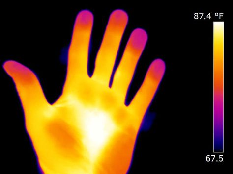 infrared hand - Google Search Night Spider, Thermal Hand, Thermal Vision, Infrared Light, Thermal Imaging, Bring The Heat, Lone Star, Warm Colors, Dots