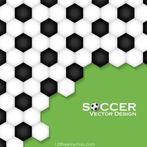 Vector background in football theme. Soccer Ball Pattern, Soccer Backgrounds, Football Clipart, Football Background, Black And White Football, Pattern Background Design, Ball Pattern, Soccer Tees, Football Theme