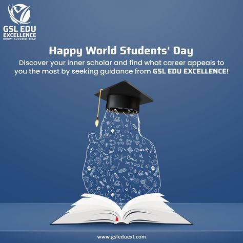 World Student Day Creative Ads, International Education Day Poster, Students Day Creative Ads, World Students Day Creative Ads, Student Day Poster Design, World Students Day Poster, Education Day Creative Ads, Students Day Poster, Education Day Poster