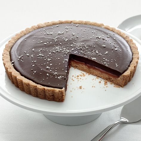 Caramel Tart Recipe, Tart Chocolate, Chocolate Caramel Tart, Salted Caramel Tart, Chocolate Ganache Filling, Caramel Tart, Salted Chocolate, Chocolate Tart, Creamy Chocolate