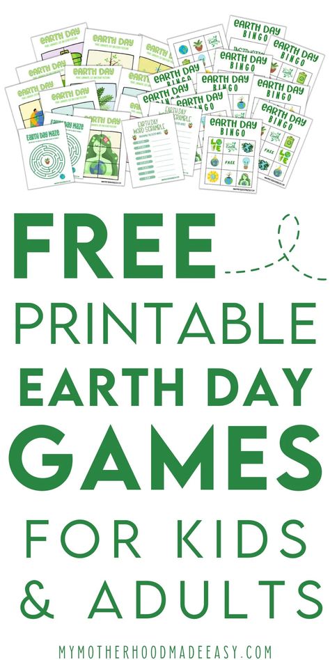 Earth Day Trivia For Kids, Earth Day Free Printables For Kids, Earth Day Games For Kids, Earth Day Games Preschool, Earth Day Activities 5th Grade, Earth Day Preschool Activities Free Printables, Earth Month Activities, Earth Day Classroom Activities, Earth Day Worksheets For Kids