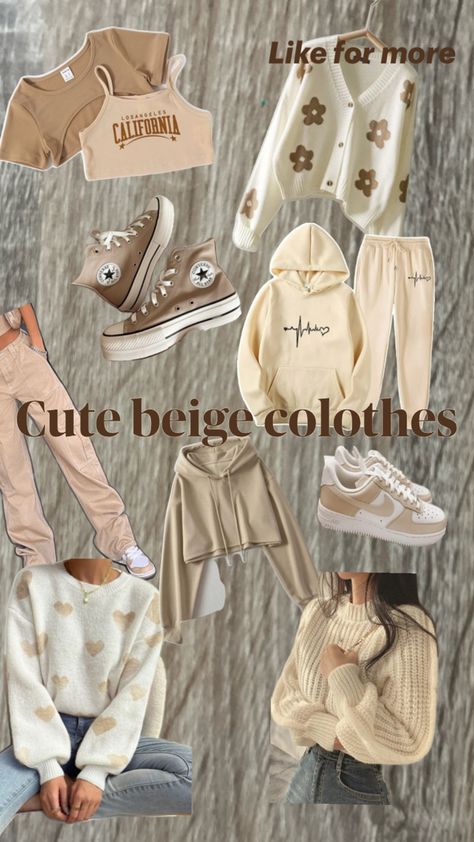 This pin is about cute clothes for 12-14 year old girls Beige Clothes, 13 Year Girl, Cute Clothes, Girl Clothes, Birthday Outfit, Beige Color, Christmas Presents, Follow For More, Birthday Wishes