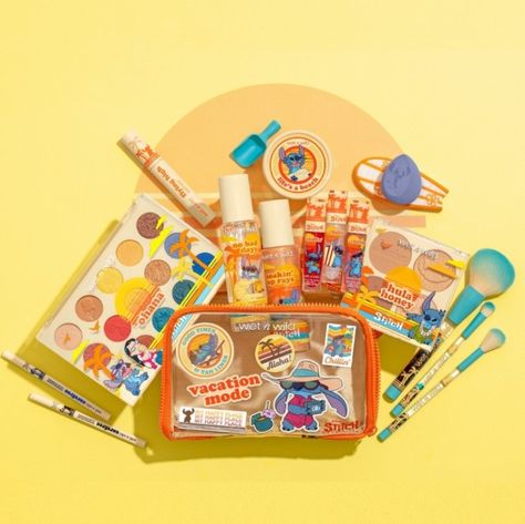 Sneak Peek! Wet N Wild x Disney Lilo & Stitch Collection - BeautyVelle | Makeup News Stitch Rooms, Lilo And Stitch Makeup, Stitch Makeup, Makeup Palette Collection, Stitches Makeup, Makeup Collection Goals, Makeup Pallets, Kawaii Makeup, Stitch Collection