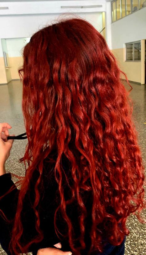 Sad bitch with red hair ☆☆☆ Red Curly Hair Aesthetic, Long Wavy Red Hair, Long Red Curly Hair, Red Wavy Hair, Redhead Aesthetic, Curly Red Hair, Red Hair Looks, Fiery Red Hair, Hair Pale Skin