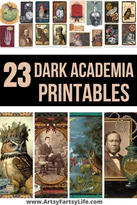 Dark Academia Classroom Theme, Dollar Tree Dark Academia, Dark Academia Room Ideas Diy, Dark Academia Side Table, Dark Academia Rug Aesthetic, Dark Academia Free Printables, Dark Academia Aesthetic Classroom, Dark Academia Bulletin Board, Dark Academia Sewing Room