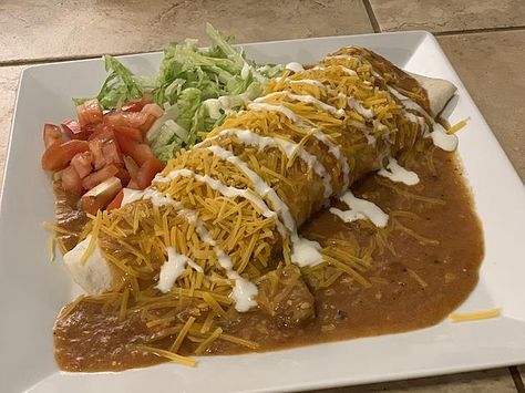 Ground Beef Chimichangas, Pork Green Chili Recipe Colorado, Colorado Green Chili Recipes, Colorado Green Chili, Beef Chimichangas, Green Chili Pork, Green Chile Stew, Green Chile Recipes, Green Chili Recipes