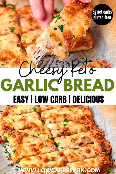 Keto Garlic Cheese Bread, Healthy Garlic Bread, Bread With Almond Flour, Keto Garlic Bread, Easy Keto Bread Recipe, Keto Friendly Bread, Bread Keto, Coconut Flour Bread, Healthy Bread Recipes