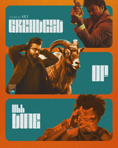 G.O.A.T Goat Movie Vijay, Tamil Movie Poster Art Illustrations, Vijay Goat Movie Poster, The Greatest Of All Time Vijay Poster, Tamil Movie Wall Posters, Che Guevara Art, Vijay Thalapathy, Actors Illustration, Comedy Pictures