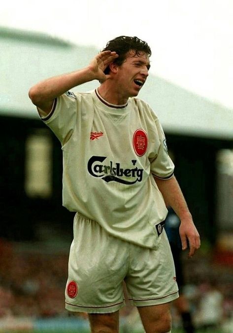 Robbie Fowler Liverpool, Missed Opportunities, Football Is Life, Cream Shirt, Fall Shorts, You'll Never Walk Alone, Liverpool Football Club, Retro Football, Liverpool Football