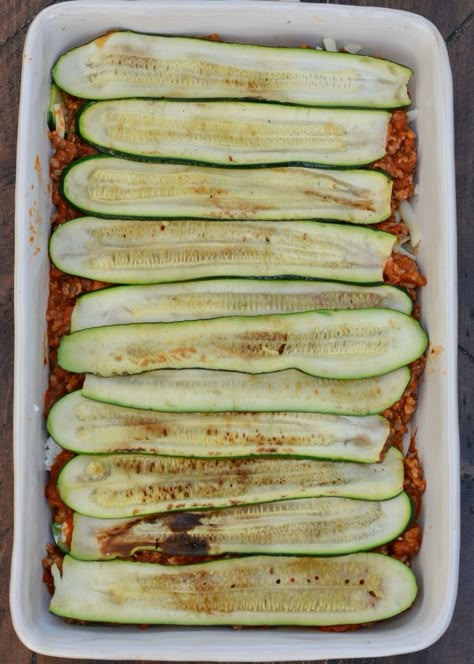 This Zucchini Lasagna recipe is loaded with meat, cheese and zucchini noodles! A few simple steps results in the perfect keto-friendly lasagna that is not soggy or watery! Lasagna With Zucchini And Meat, Zucchini Lasagna Recipe Easy, Keto Zucchini Recipes, Zucchini Ideas, Zucchini Lasagna Recipe, Beef Ideas, Zucchini Lasagne, The Best Keto Recipes, Spaghetti Squash Lasagna