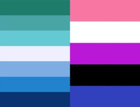 LGBT genderfluid gay mlm nonbinary pride flag pink blue white purple black Gender Fluid Flag, Genderfluid Flag, Genderfluid Pride, Trans Flag, Pride Flag Colors, Gender Flags, Gay Flag, Lgbtq Flags, Lgbt Flag