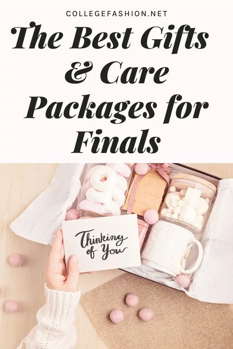 The Best College Gift & Care Package Ideas to Send for Final Exams - College Fashion Study Care Package Ideas, College Finals Care Package, Finals Care Package, Exams Gift, College Finals, Care Package Ideas, Finals Gift, College Exams, Exam Week