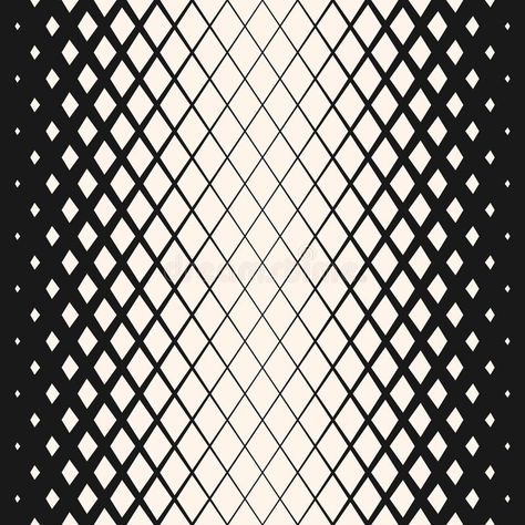 Vector geometric halftone seamless pattern with fading rhombuses. Hipster fashio , #Ad, #seamless, #pattern, #halftone, #Vector, #geometric #ad Transition Effect, Monochrome Background, Halftone Pattern, Geometric Seamless Pattern, Creative Walls, Umbrella Designs, Small White Flowers, Japan Culture, 3d Pattern