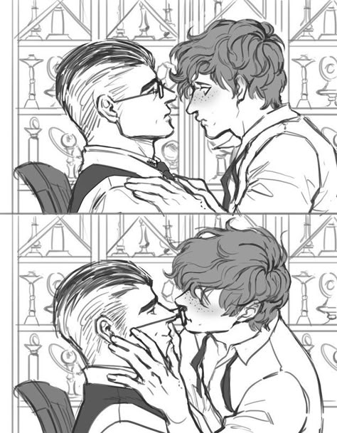 Gramander newt scamander percival graves >>> Omgmthsbsbddhshmhmhlhm they look soooo hooooot ahhhhhhhhhhh!!! Newton Scamander, Percival Graves, Fantastic Beasts Fanart, Fantasic Beasts, Facial Expressions Drawing, Gay Harry Potter, Fantastic Beast, Harry Potter Artwork, Harry Potter Comics