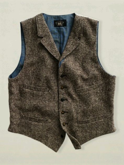 vest Tweed Vest, Waistcoat Men, Hipster Mens Fashion, Ralph Lauren Shop, Retro Mode, Heritage Fashion, Mens Winter Fashion, Gentleman Style, Suit And Tie