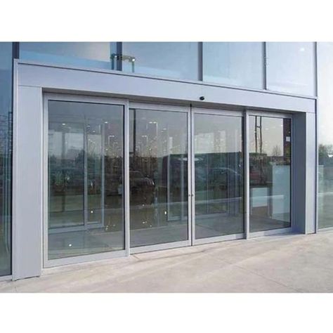 Commercial Automatic Sliding Door – China Windows and Doors Manufacturers Association Aluminium Glass Door, Automatic Sliding Doors, Fiberglass Windows, Sliding French Doors, Aluminium Sliding Doors, Sliding Folding Doors, Supermarket Design, Sliding Closet, Bow Window