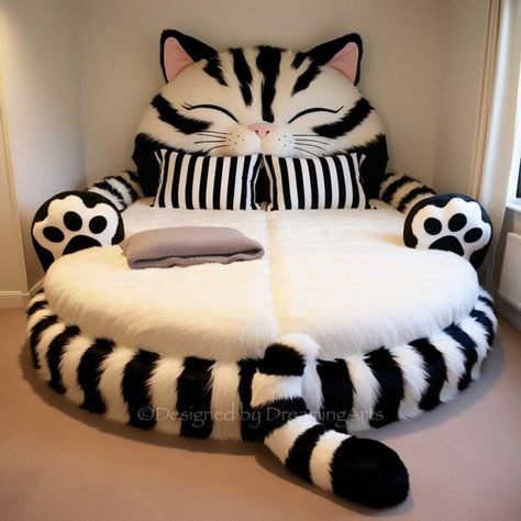 Cat Room Decor, Ultimate Bedroom, Multiple Cats, Giant Cat, Kids Bedroom Inspiration, Bed Bedroom, Cat Beds, Sleep Well, Healthy Sleep