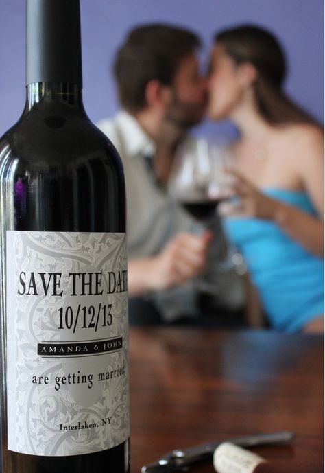 wine bottle save the date Marketing Strategy Infographic, Pre Wedding Photoshoot, Park Weddings, Wine Bottle Crafts, Wedding Announcements, Wedding Poses, Wedding Pics, Engagement Photoshoot, Our Wedding Day