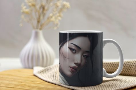 Quiero compartir lo último que he añadido a mi tienda de #etsy: Celebra la belleza japonesa. Tazas estilo japonés que reflejan la gracia y el encanto de las mujeres. Tazas de 11oz y 15oz. https://etsy.me/3XzxRSW #si #ceramica #japanmug #japangift #giftforjapanlovers #m Japanese Women, Art